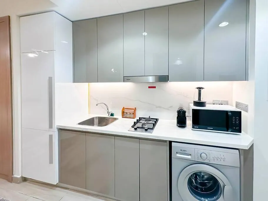 Luxury Studio Near Burj Khalifa In Azizi Riviera Dubai 0*,